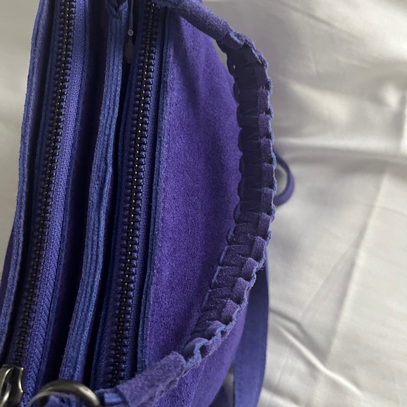 NWT Free People Cody Cross body bag in purple suede. ONE has tags, others NWOT - Picture 2 of 15